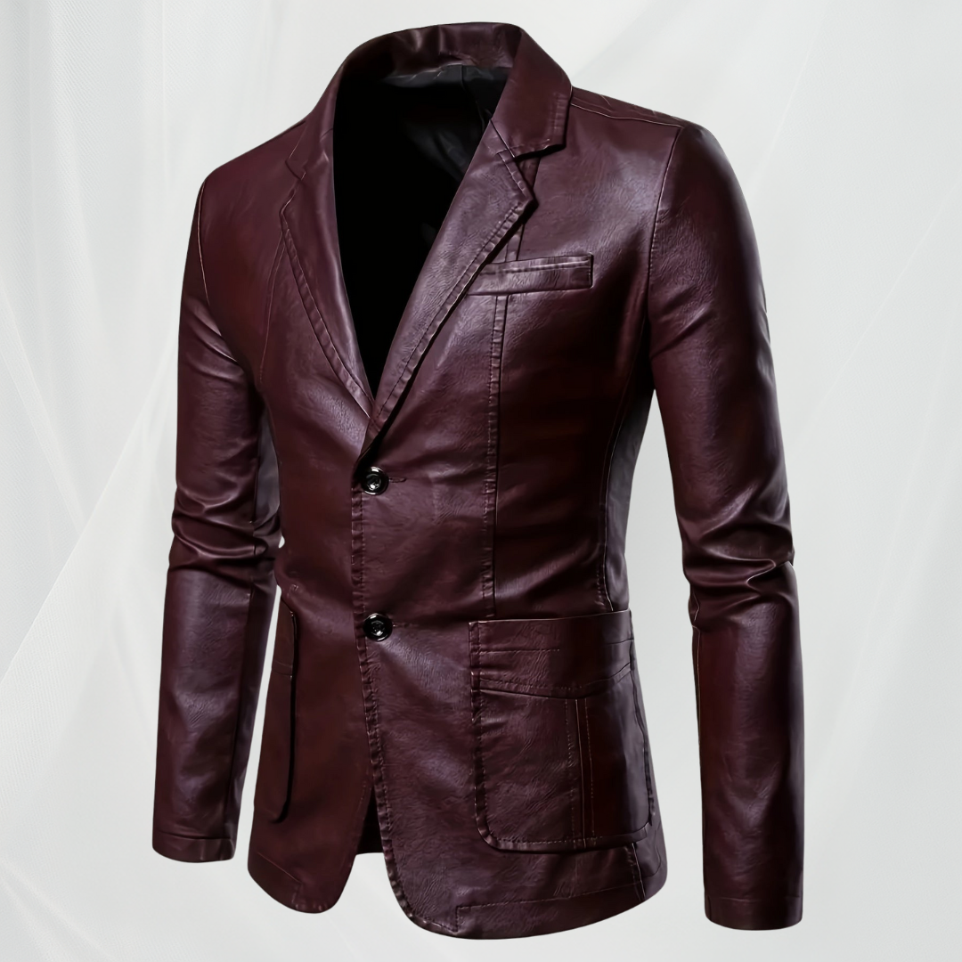 Clyde | Elegant leather blazer