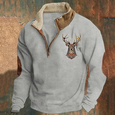 Oscar | Printed Half-Zip Pullover