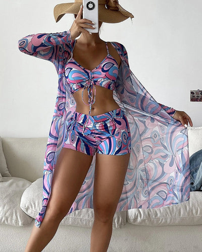 Shane | 3-piece bikini set with print