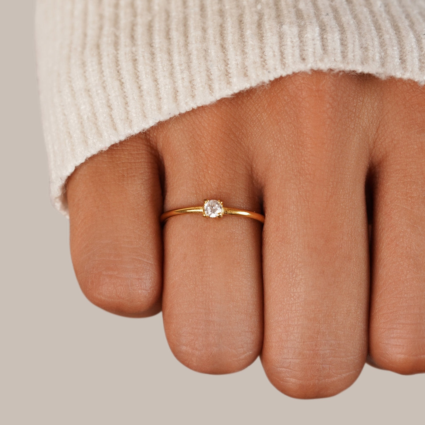 Kate | Gold Rings with Birthstone