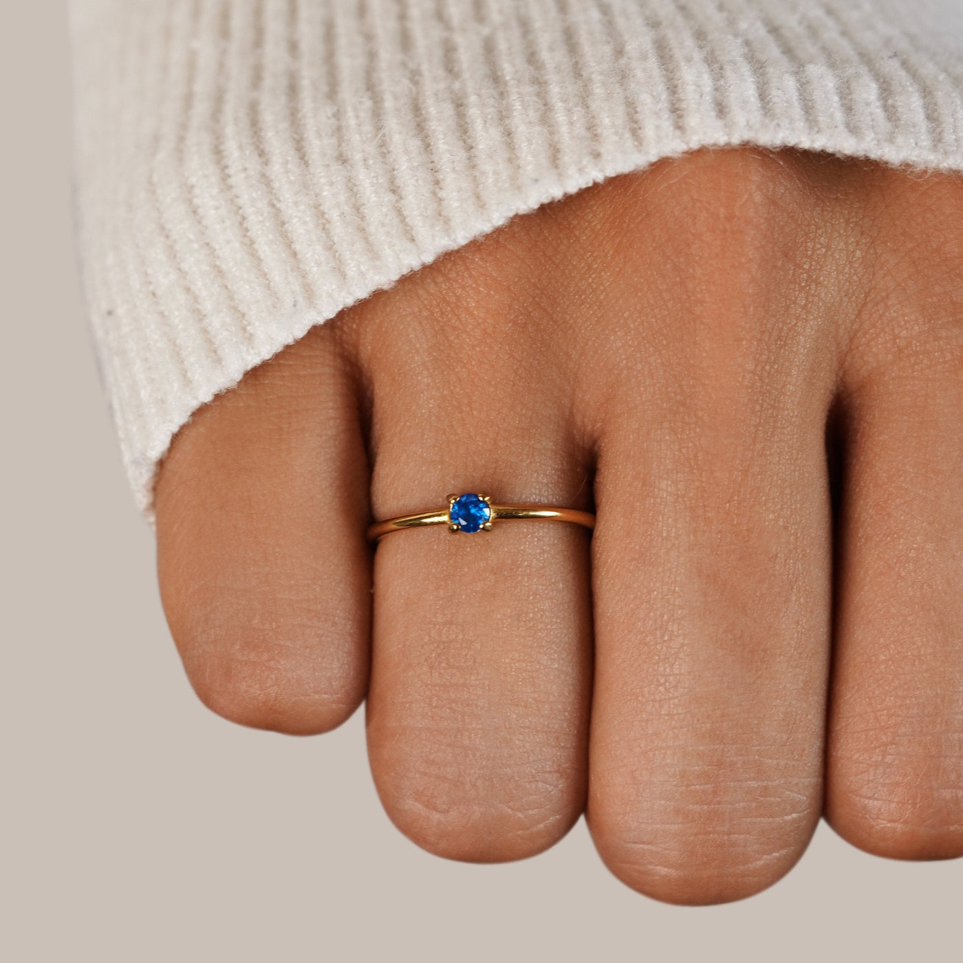 Kate | Gold Rings with Birthstone