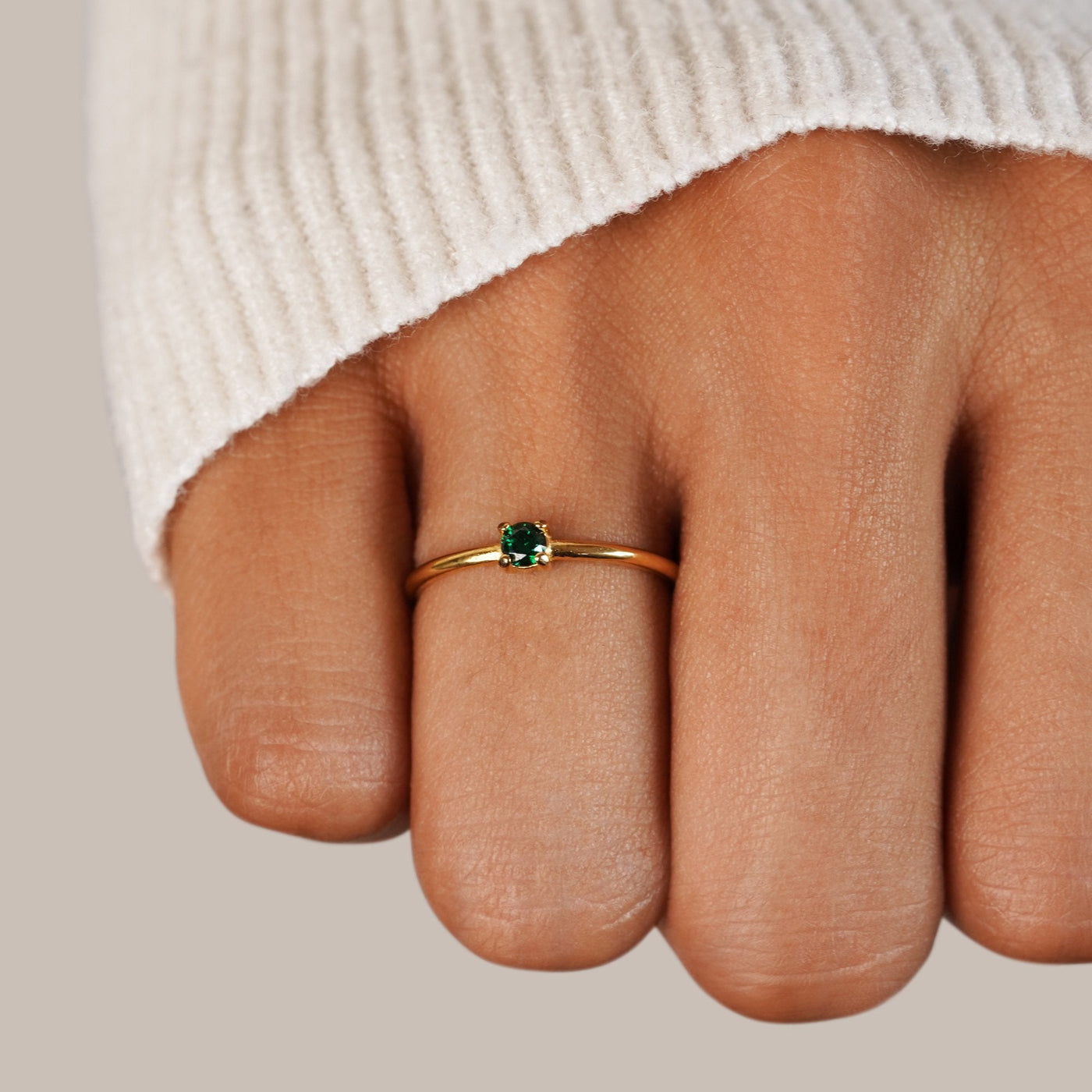Kate | Gold Rings with Birthstone
