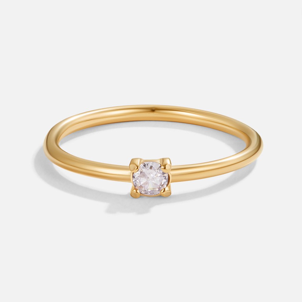 Kate | Gold Rings with Birthstone