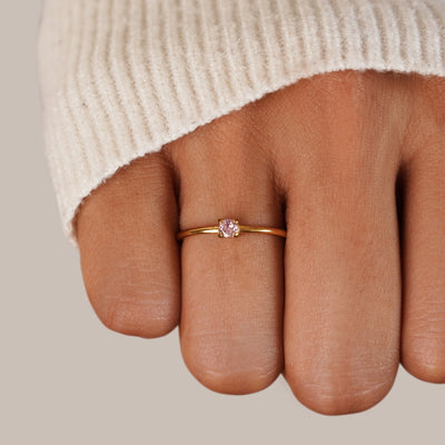 Kate | Gold Rings with Birthstone