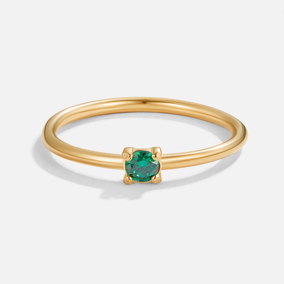 Kate | Gold Rings with Birthstone