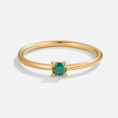 Kate | Gold Rings with Birthstone