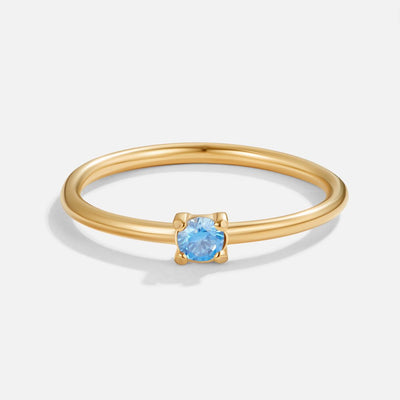 Kate | Gold Rings with Birthstone