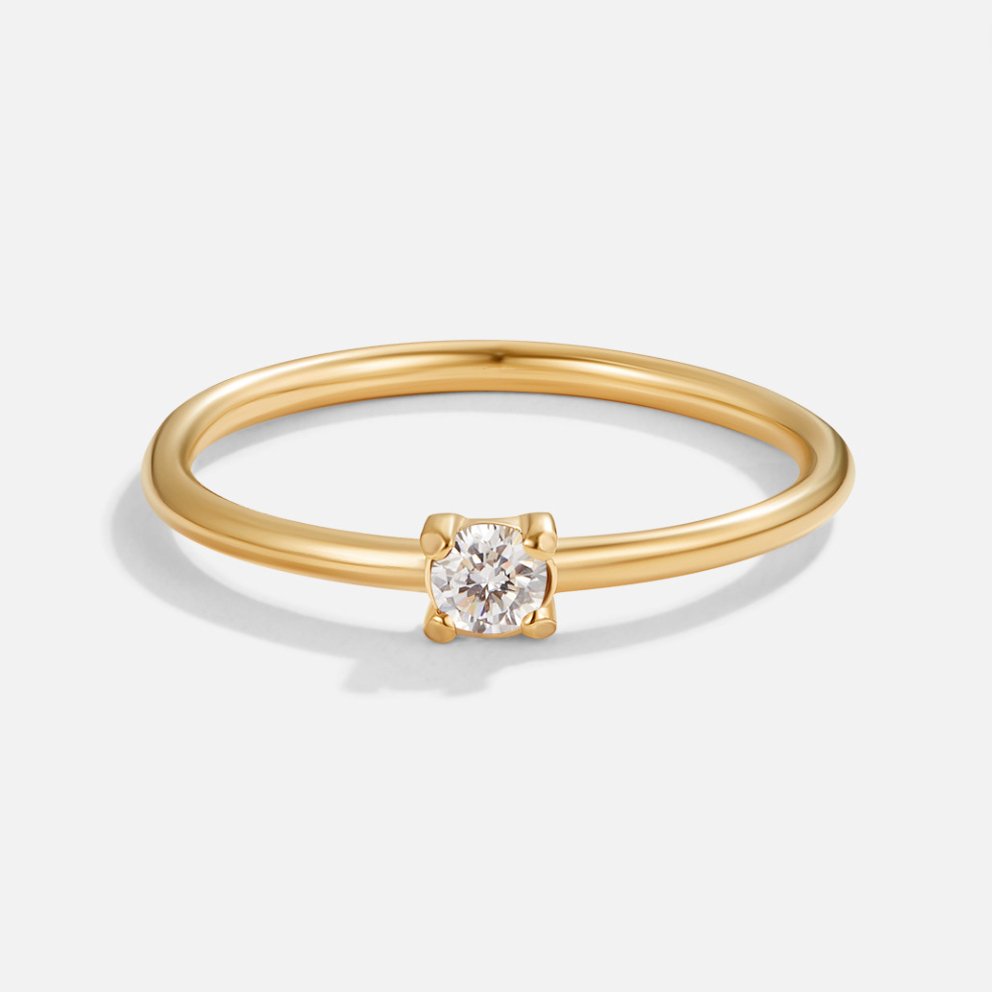Kate | Gold Rings with Birthstone