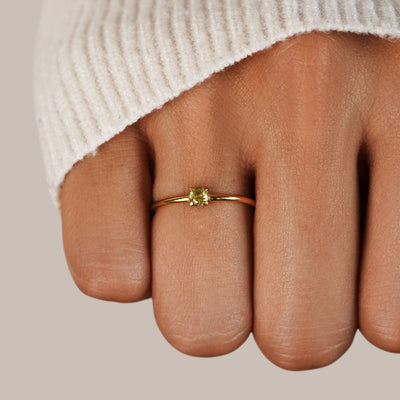Kate | Gold Rings with Birthstone