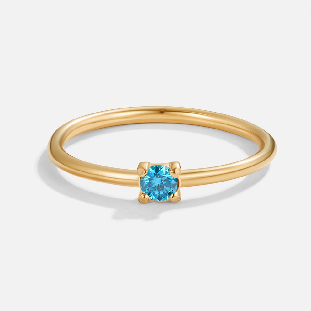 Kate | Gold Rings with Birthstone