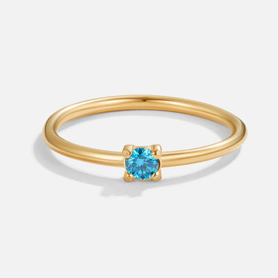 Kate | Gold Rings with Birthstone