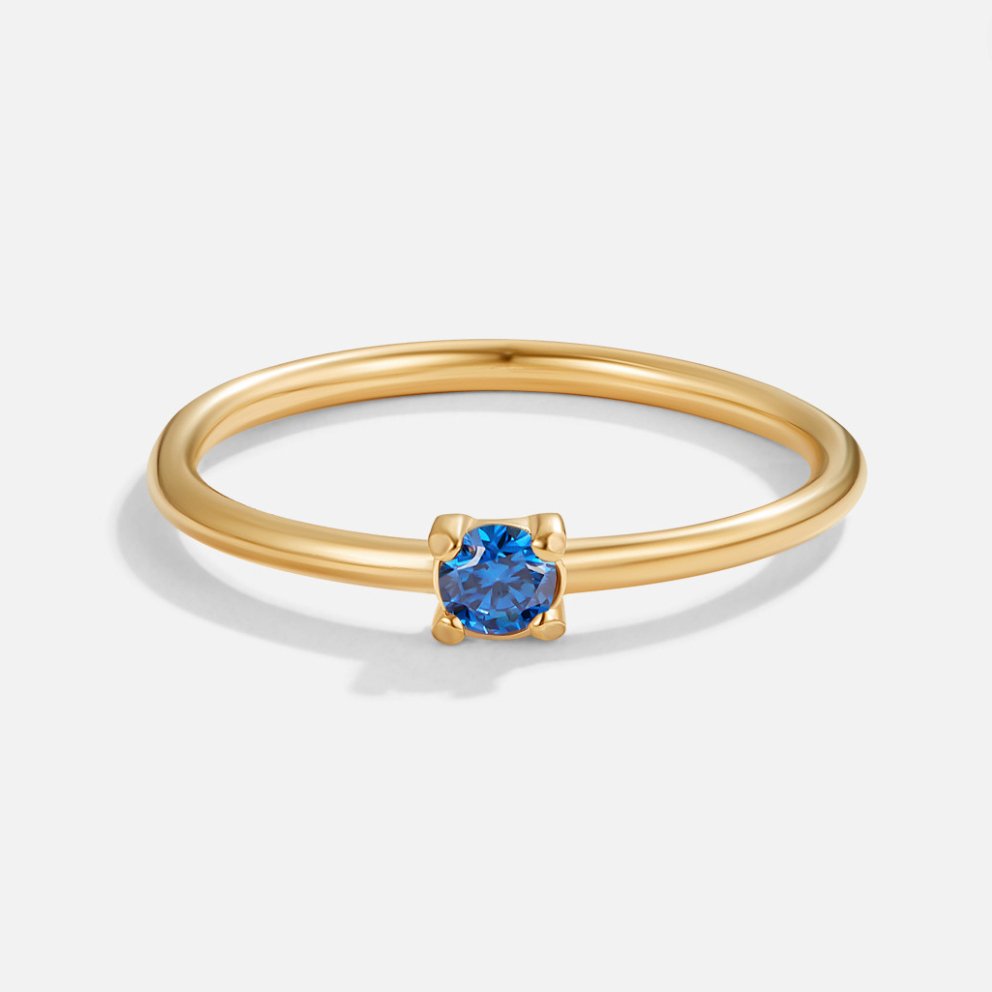 Kate | Gold Rings with Birthstone