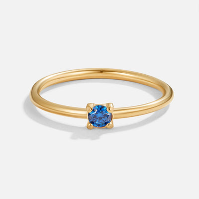 Kate | Gold Rings with Birthstone