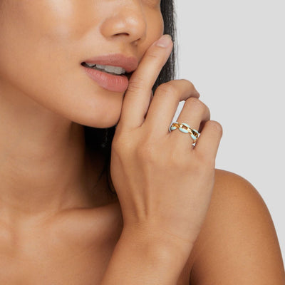 Jermaine | Blue Chain Ring Reya
