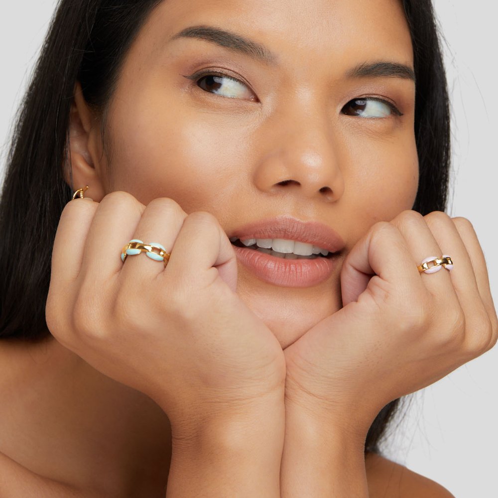 Jermaine | Blue Chain Ring Reya
