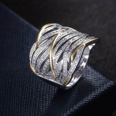 Aileen | Elegant Twisted Multi-Layer Ring