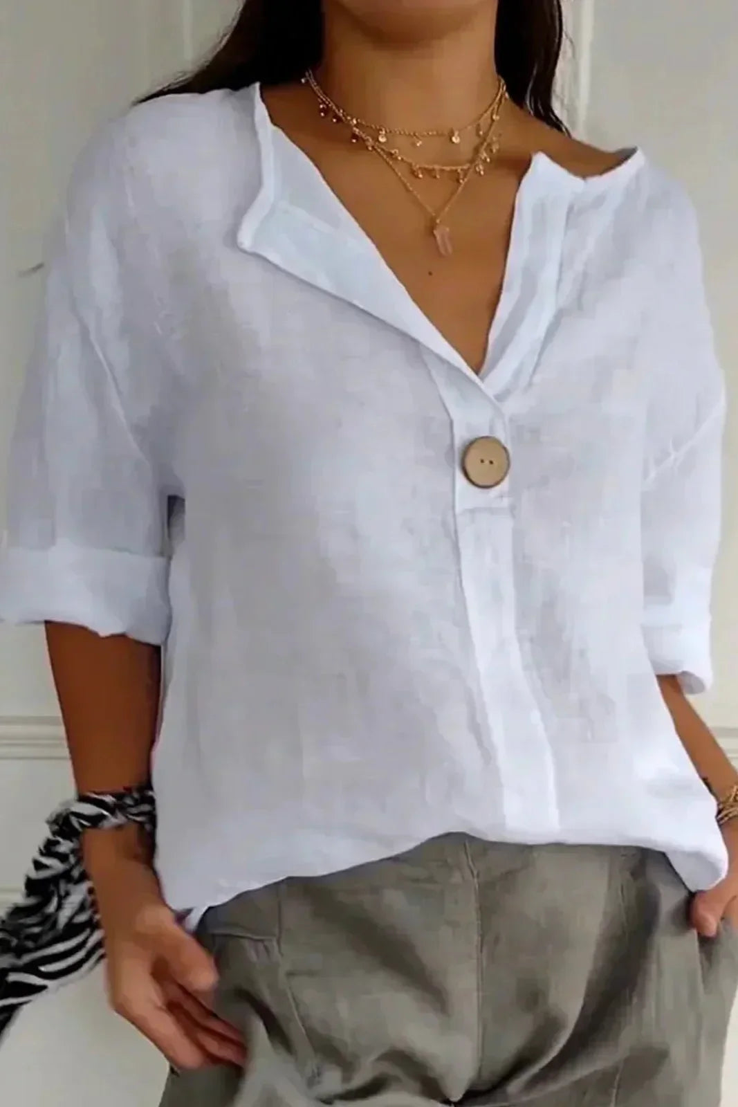 Deborah | Effortless Linen Top