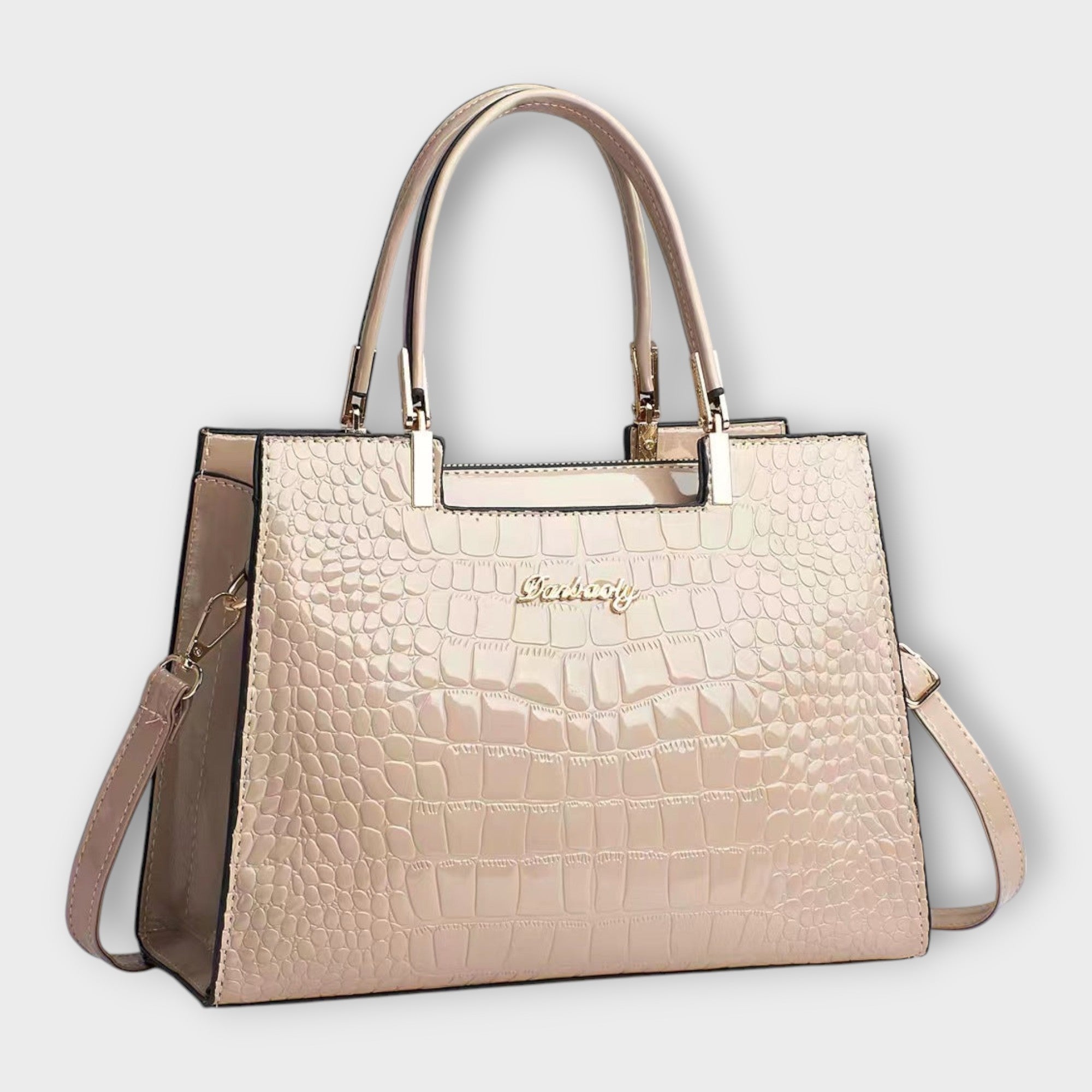 Madison | Glossy Crocodile Pattern Handbag