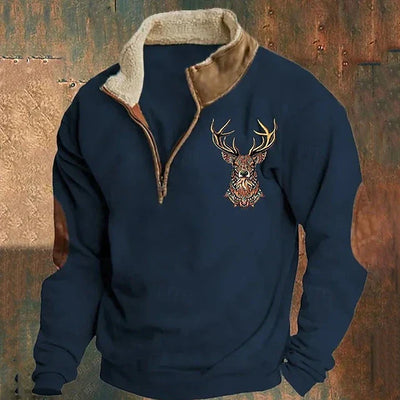Oscar | Printed Half-Zip Pullover