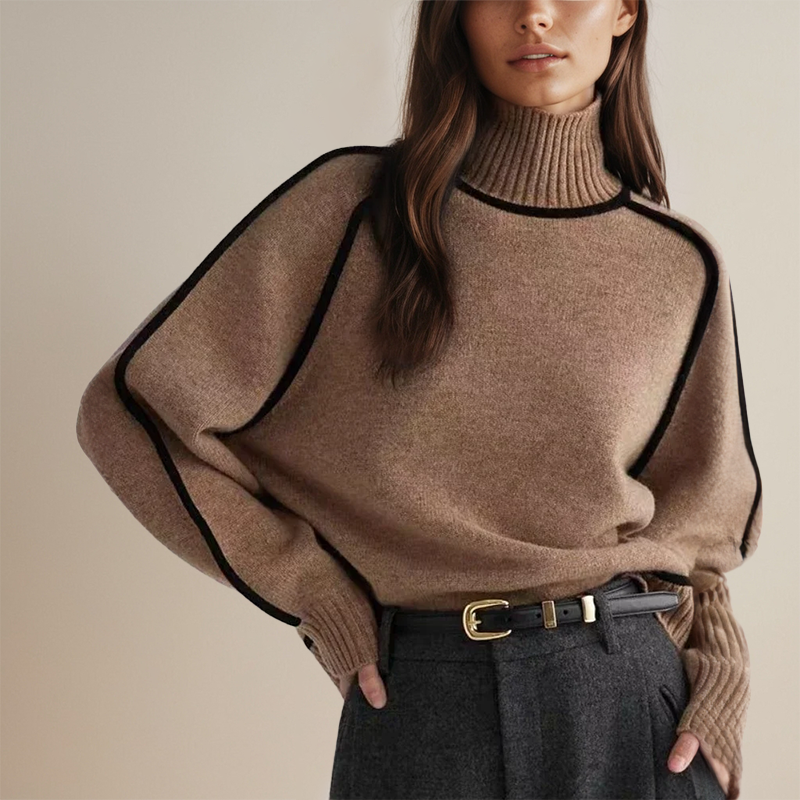 Mikyla | Knitted sweater with turtleneck
