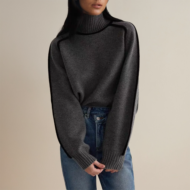 Mikyla | Knitted sweater with turtleneck
