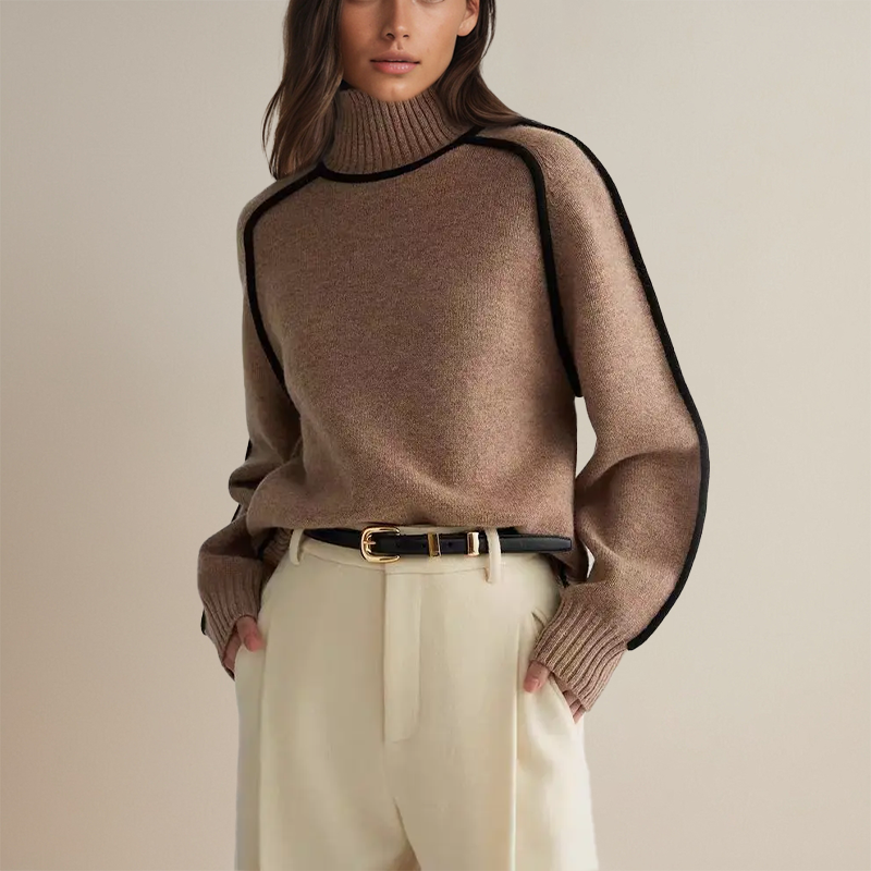 Mikyla | Knitted sweater with turtleneck