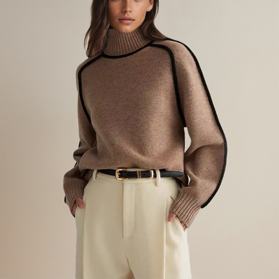 Mikyla | Knitted sweater with turtleneck