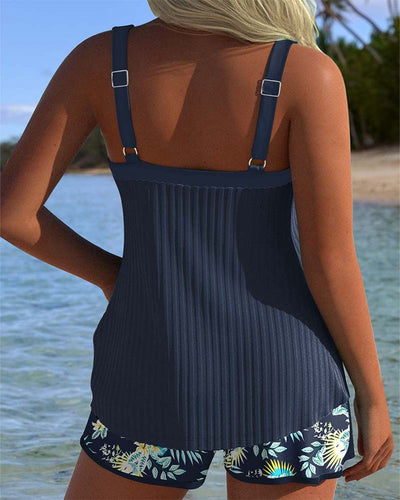 Jamilla | Striped Tankinis with Two-Piece Beach Bottoms