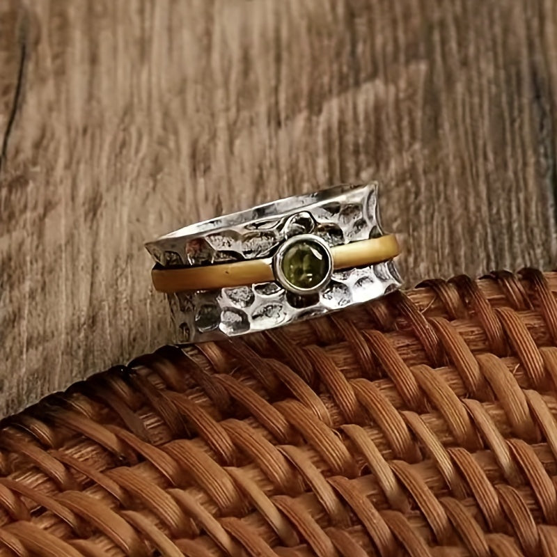Jane | Elegant Green Zirconium Ring