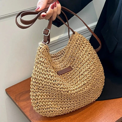 Elena | Straw Crossbody Bag