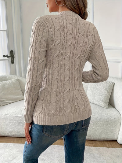 Lois | Retro Cable Knit Sweater for Women