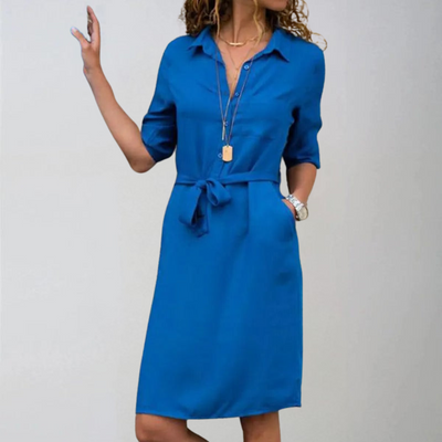 Barbara | Casual Shirt Dress to the Knees