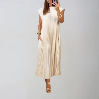 Amelia | Pleated Sleeveless Dress