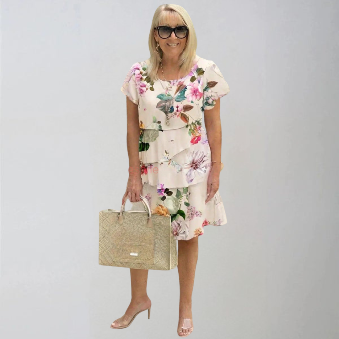 Venus | Dress with Cascading Plants