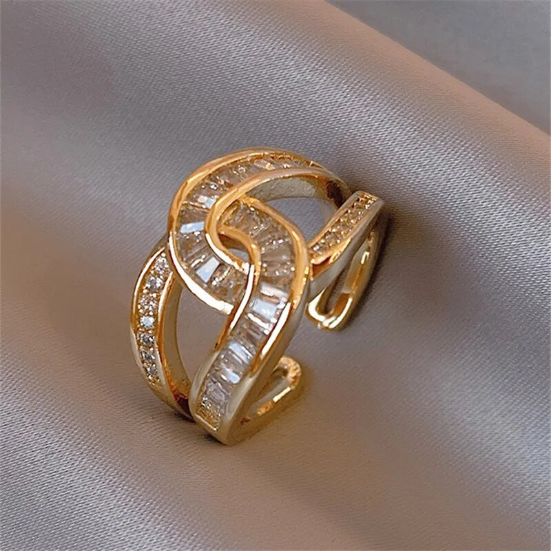 Kathryn | Elegant Adjustable Twisted Ring
