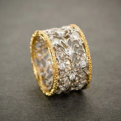 Mika | Vintage Ivy Zirconia Ring