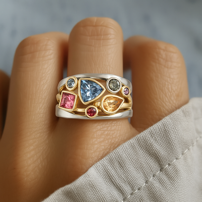 Ruby | Vintage Bunter Zirconia Ring