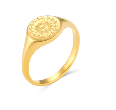 Mariah | Gold Ring for the Summer Solstice