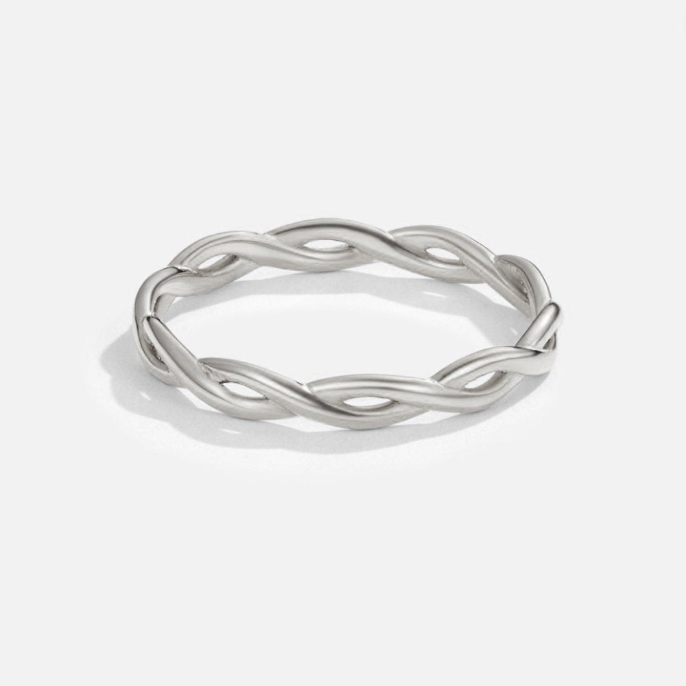 Amara | 18K Silver Infinity Spinning Ring
