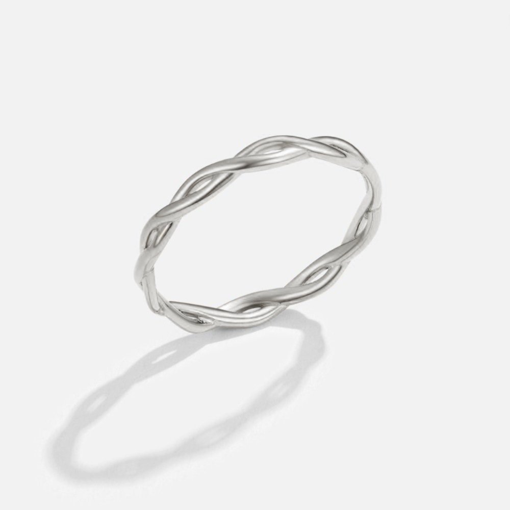 Amara | 18K Silver Infinity Spinning Ring