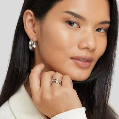 Kiya | Layered Silver Ring