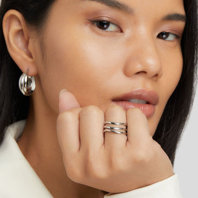 Kiya | Layered Silver Ring