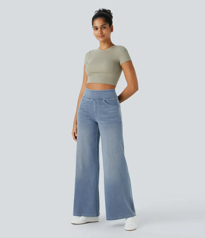 Evie | Comfortable High-Waisted Elastic Pants