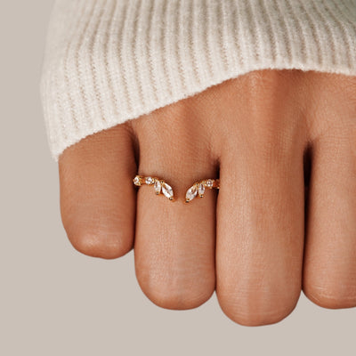 Mane | Gold Crystal Ring