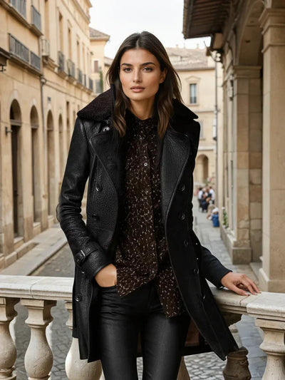 Jolanda | Leather Trench Coat