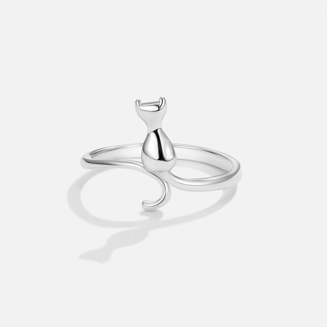 Liselle | Midnight Cat Silver Ring