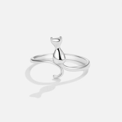 Liselle | Midnight Cat Silver Ring