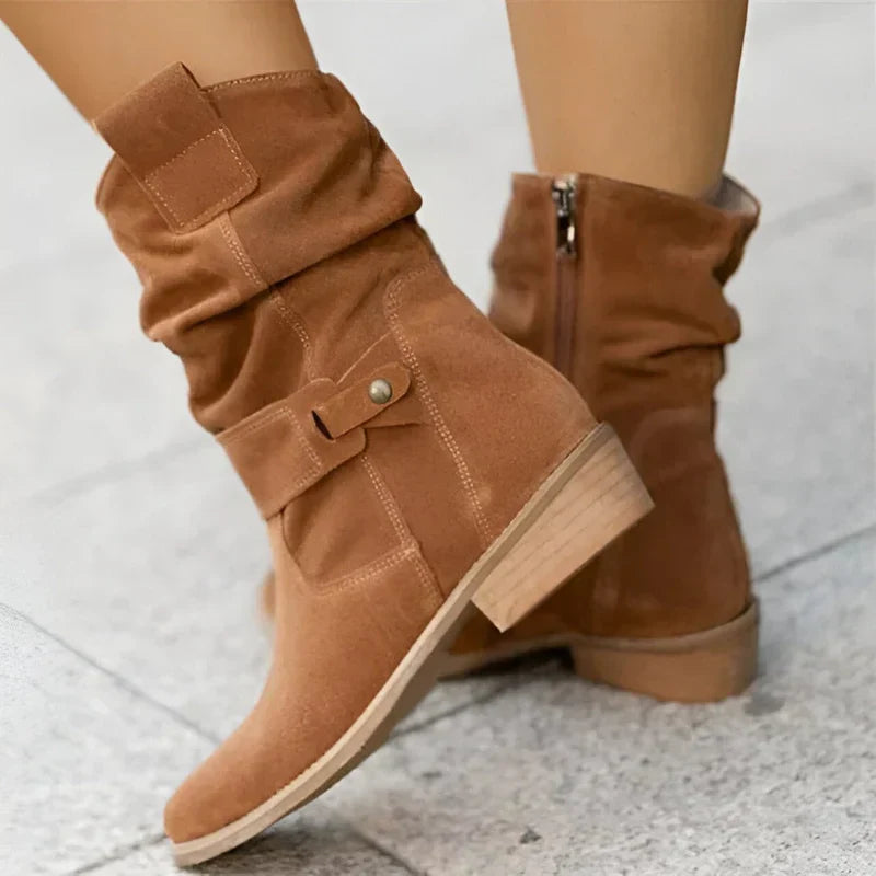 Emogene | Low Heel Ankle Boots