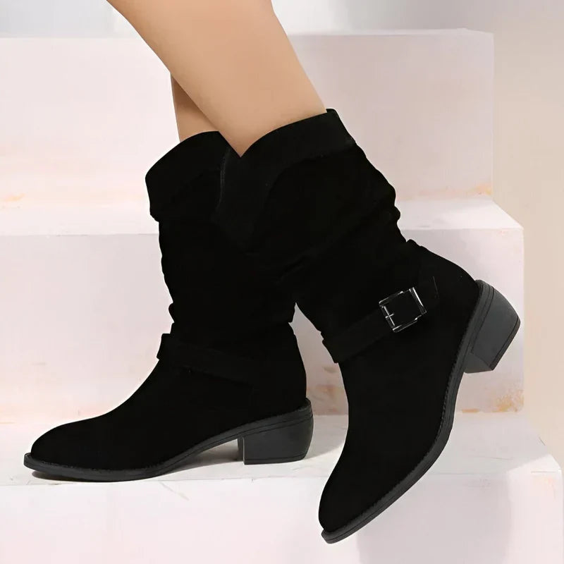 Emogene | Low Heel Ankle Boots