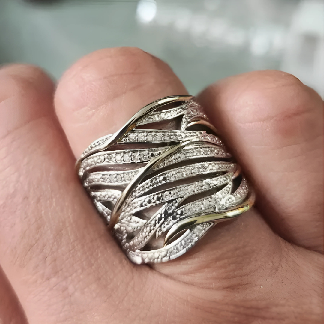 Aileen | Elegant Twisted Multi-Layer Ring